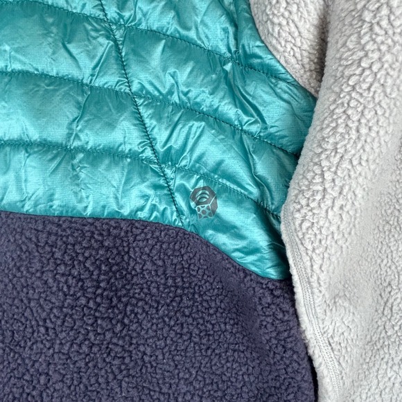 Mountain Hardwear Womens Colorblock Hybrid Fleece Puffer Pullover Anorak XS - Picture 5 of 10